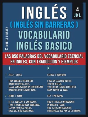 cover image of Inglés (Inglés Sin Barreras) Vocabulario Ingles Basico--4--JKL